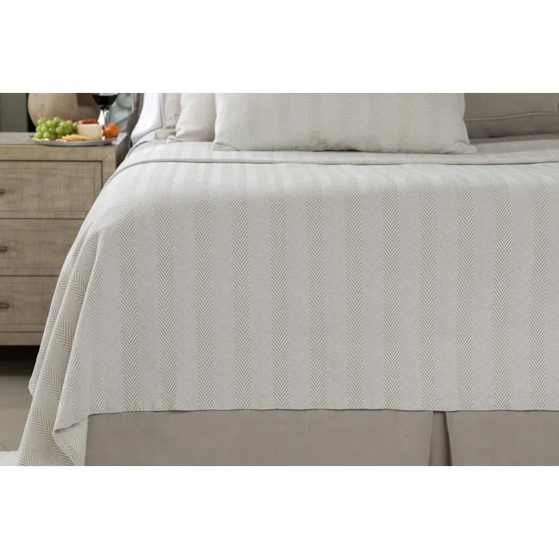 Lili Alessandra Chevron Hand Woven Throw Blanket