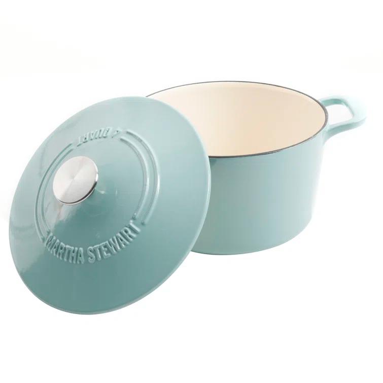 Martha Stewart Martha Stewart Gatwick 7 qt. Cast Iron Round Dutch Oven with Lid