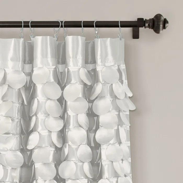Lush Decor Avery Polyester Semi Sheer Curtain Pair (Set of 2)