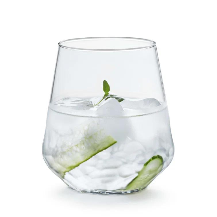 Libbey Hammered Libbey Base All-Purpose Stemless Wine Glasses & Reviews | Wayfair