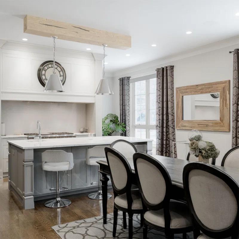 Ekena Millwork Hand Hewn Timberthane Faux Wood 3-Sided Ceiling Beam (U-beam)