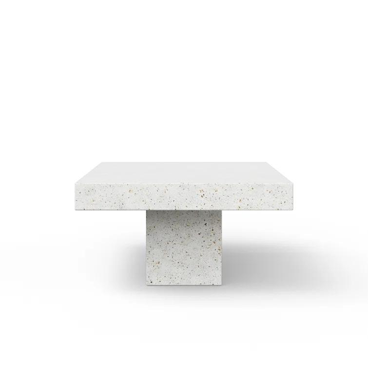 AllModern Kareen Concrete Pedestal Coffee Table & Reviews | AllModern