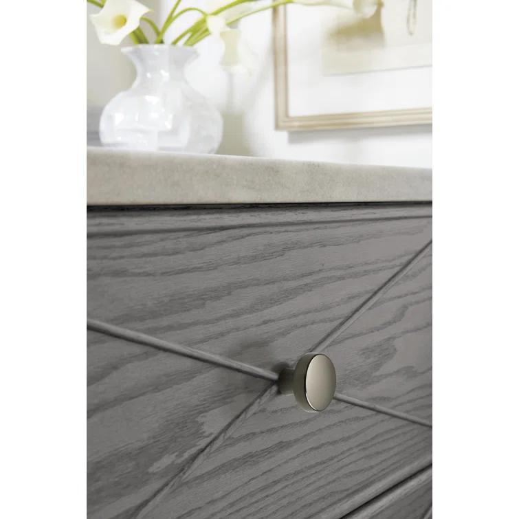 Amerock Blackrock 1-5/16 inch (33mm) Diameter Gunmetal Cabinet Knob