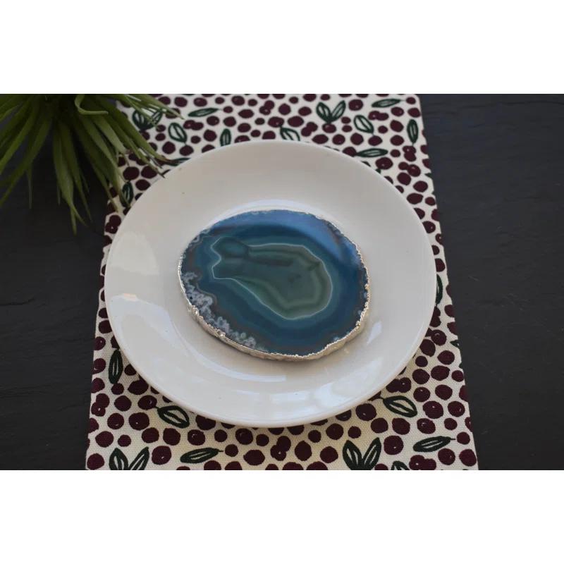 Olympus Minerals Co Agate 4 Piece Coaster Set (Set of 4)