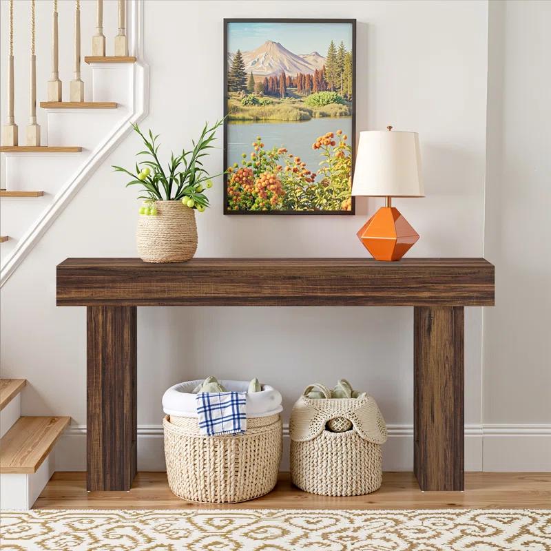 Millwood Pines 63 Inch Long Console Table Farmhouse Sofa Table
