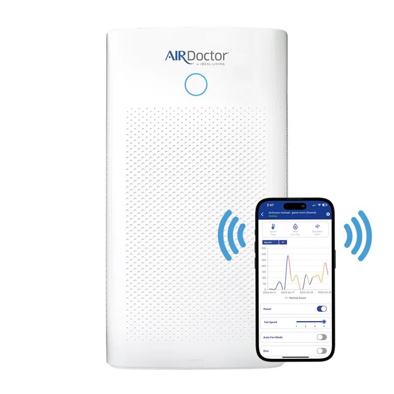 AIRDOCTOR AD5500i Smart Purifier for Extra Large Spaces UltraHEPA Carbon & VOC Filters