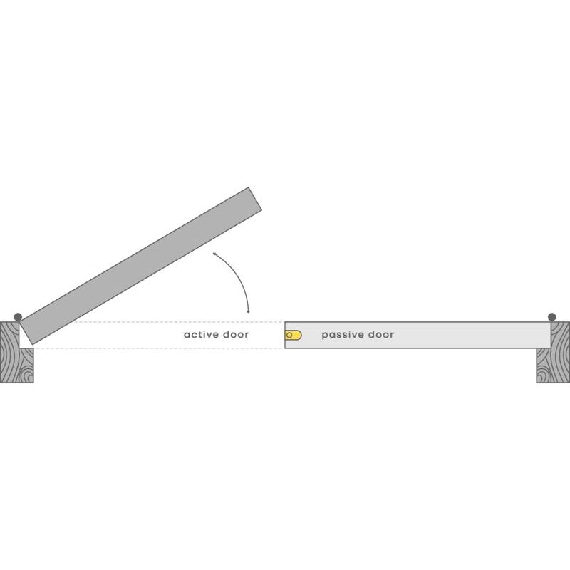 Belldinni Avon 07-04 Vetro Manufactured Wood and Frosted Glass Composite Double Prehung French Door