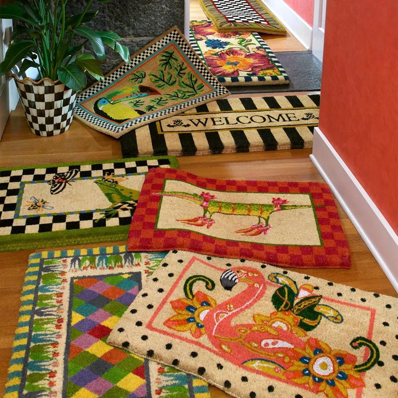 MacKenzie-Childs Flower Market Double Door Entrance Mat