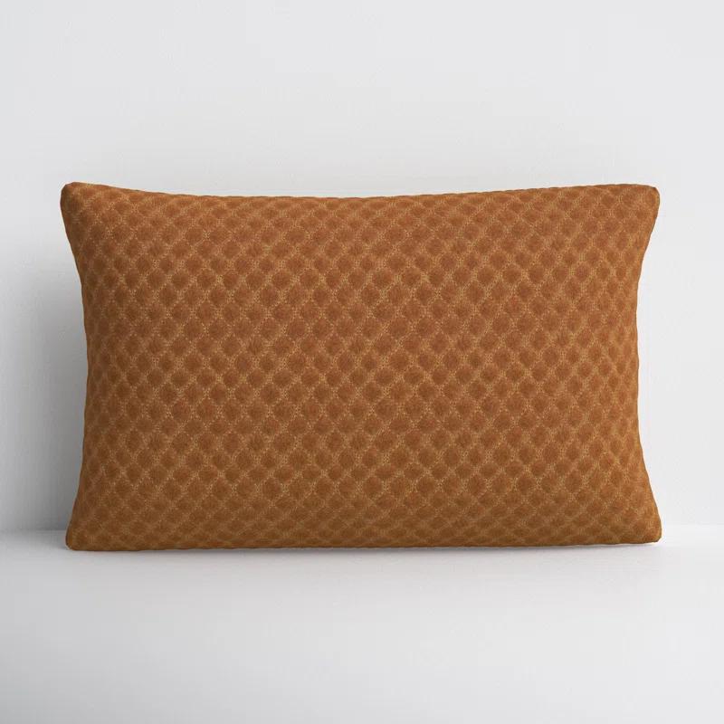 Phoebe Embroidered Cotton Lumbar Throw Pillow