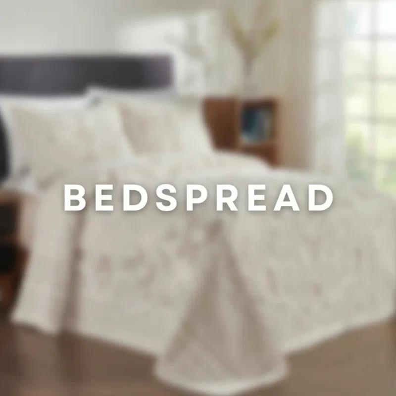 Better Trends Rio 100% Premium Cotton Tufted Bedspread Set, Soft & Luxurious Feel, Perfect for Gifting, All Seasons Machine Washable Medallion Bedding Set