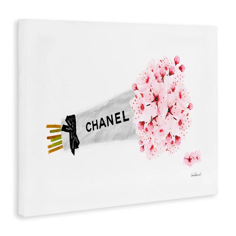Stupell Industries Fashion Chanel Wrapped Cherry Blossoms by Amanda Greenwood - Graphic Art