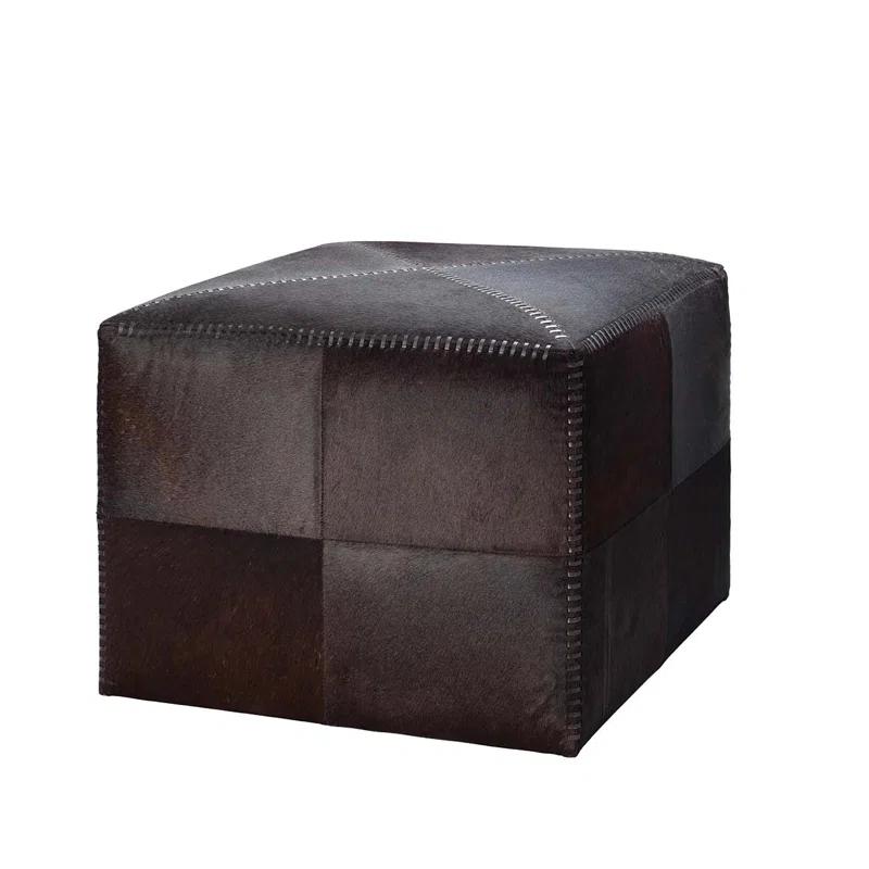 Leather Pouf