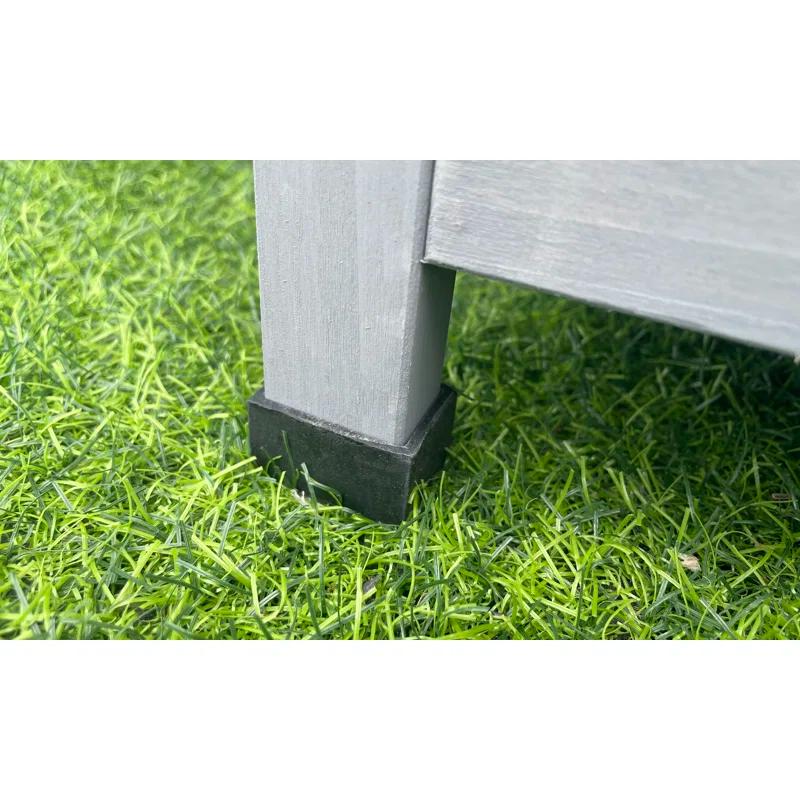 Hanover Hanover 50'' W 60 Gallons Water Resistant Solid + Manufactured Wood Fir Deck Box in Gray
