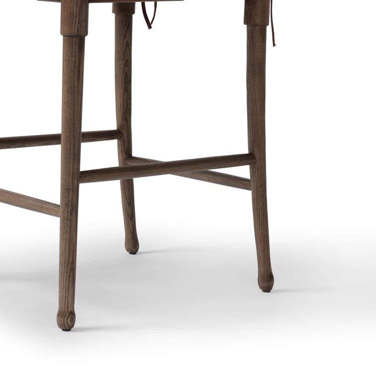 Fayth Bar and Counter Stool by Amber Lewis x Four Hands - Mahogany Leather / Counter