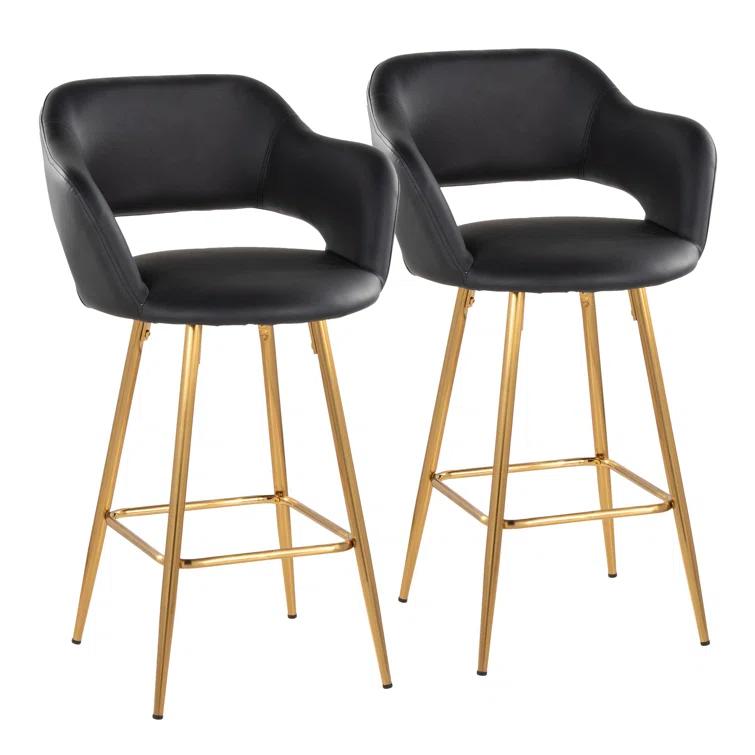 Everly Quinn Margarite Fixed-Height Counter Stool - Set Of 2