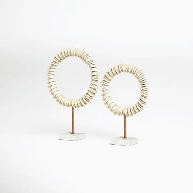 Joss & Main Valmont Ring Sculptures (Set of 2)