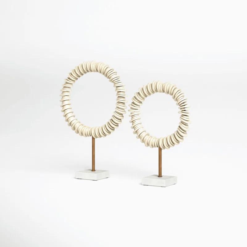 Joss & Main Valmont Ring Sculptures (Set of 2)