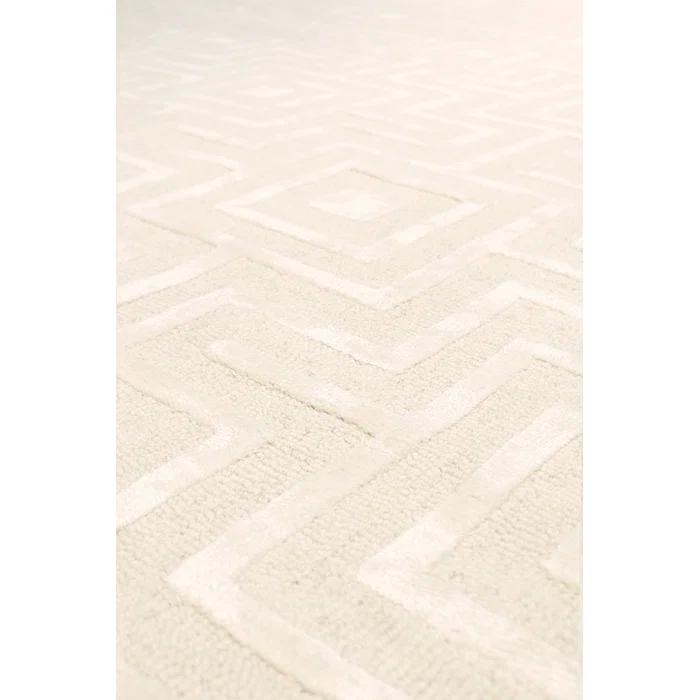 Pasargad Edgy Hand-Tufted Ivory Area Rug