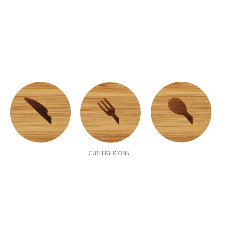 Joseph Joseph DrawerStore Compact Bamboo Silverware Organizer