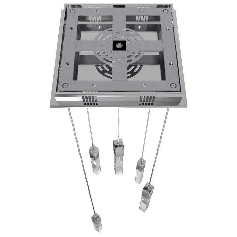 Orren Ellis Matthies 5 - Light Polished Chrome Cluster Pendant