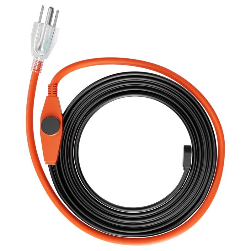 VEVOR Pipe Heating Cable 30FT 7W/FT Heat Tape for Pipes with Built-in Thermostat