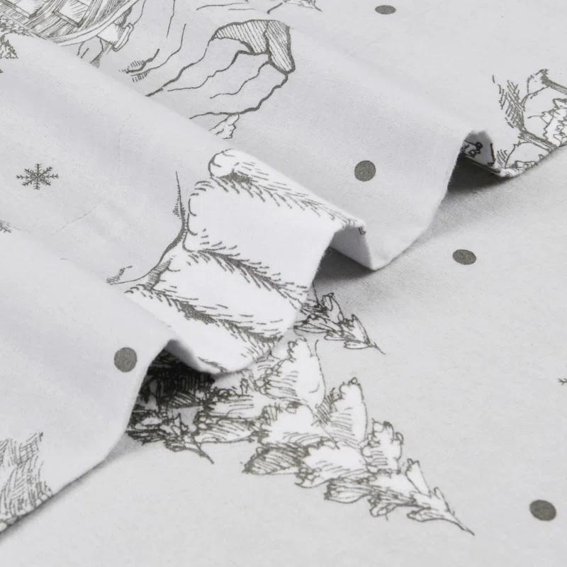 Enviohome Colyt 100% Cotton Flannel Sheet Set