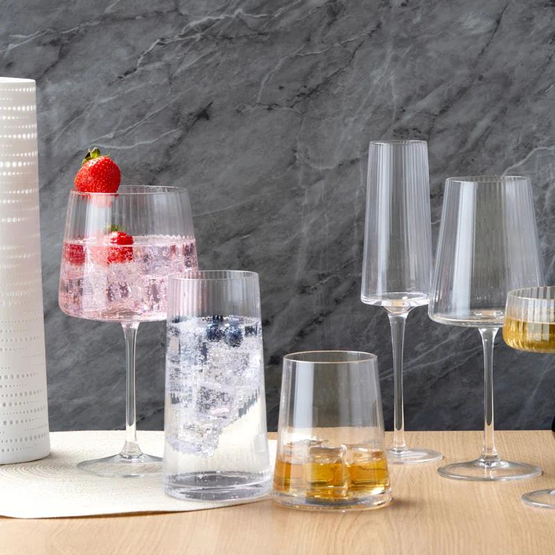 Zoya 8.5oz. Champagne Glass Stemware Set (Set of 2)