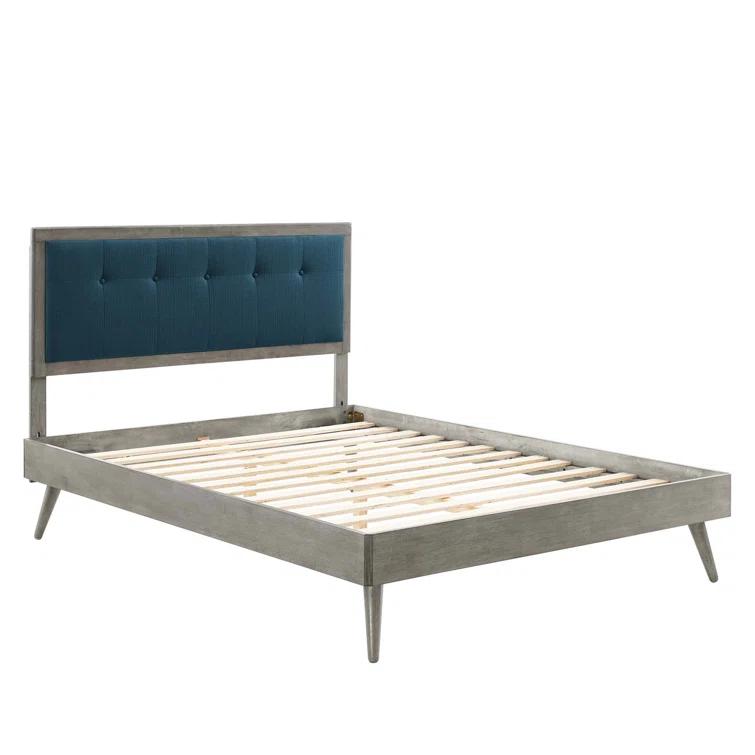 Modway Willow Wood Platform Bed with Splayed Legs