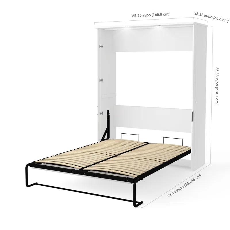 Sand & Stable™ Luka Murphy Bed with Storage Cabinet (90W)