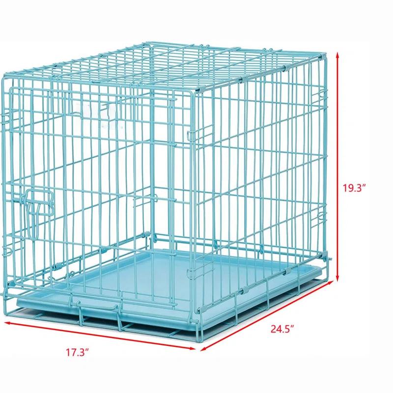 Midwest Homes For Pets MidWest Homes for Pets Folding Metal Dog Crate with Divider Panel & Leak Proof Tray