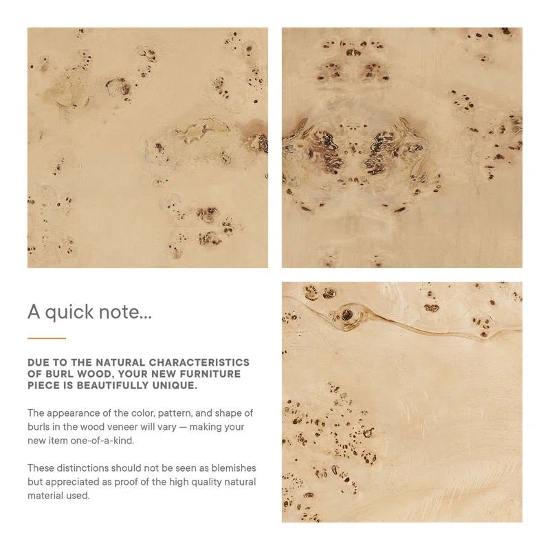 Modway Modway Cosmos 16" Round Burl Wood Side Table