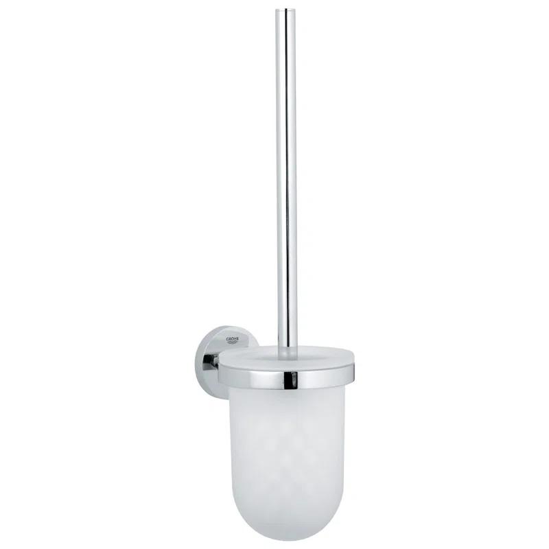 GROHE Essentials 15.69" Wall Mounted Toilet Brush and Holder