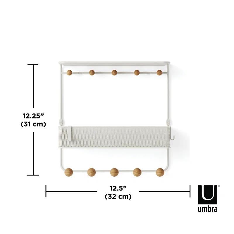 Estique Multi-Hook Wall Shelf