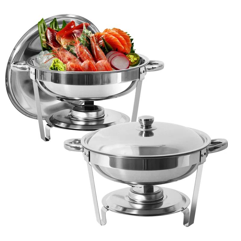 The Party Aisle™ Stainless Steel Round Chafing Dish (Set of 2)