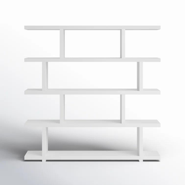 Modern Staggered Bookshelf (63")