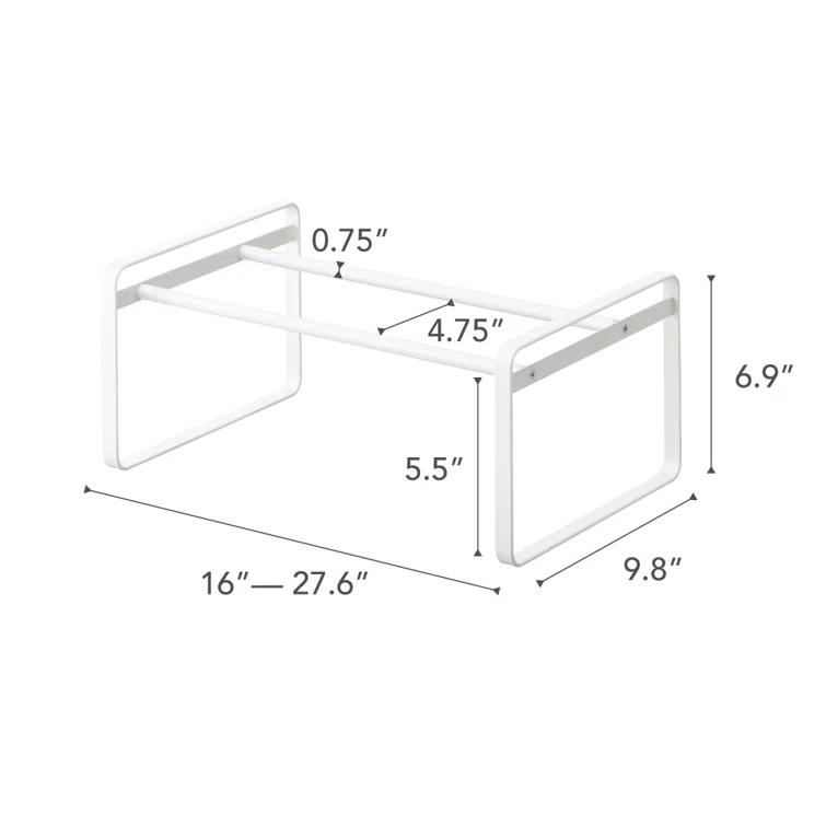 Yamazaki Home Adjustable Shoe Rack, Spacesaving Storage Solution, Steel, Expandable, Stackable