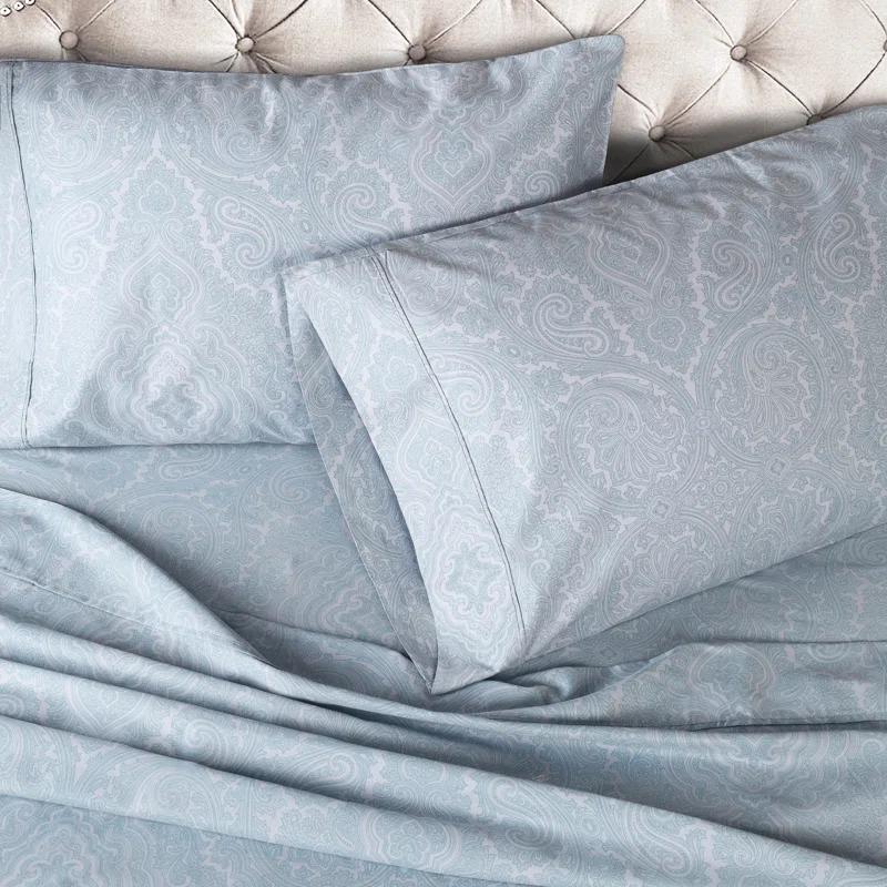 Superior Classic Paisley 600 Thread Count Cotton Blend Sateen Sheet Set