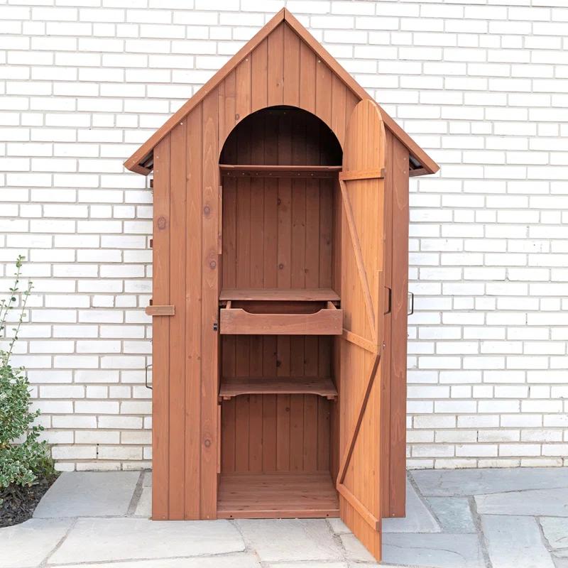 Leisure Season 4 ft. W x 2.5 ft. D Solid Wood Lean-To Storage Shed