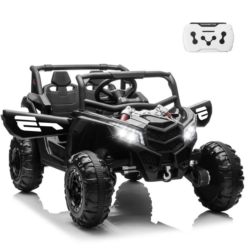 Anrli 24V 4WD Kids Electric UTV w/ Remote Control, Large Seat & 3 Speeds (Ages 3-8)