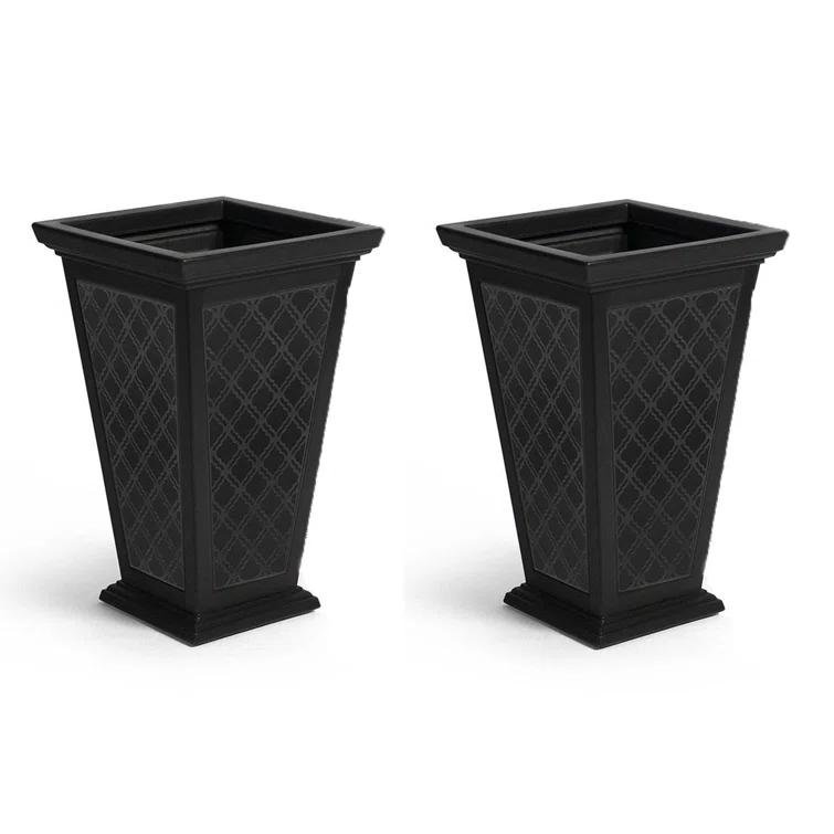 FCMP Outdoor  2 - Piece Self-Watering Plastic Pot Planter Set & Reviews | Wayfair