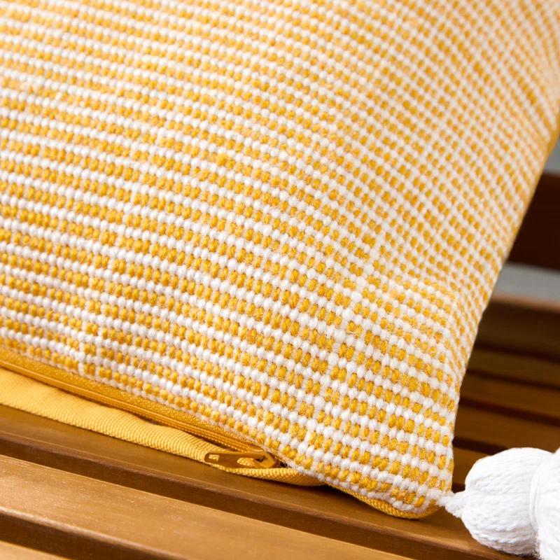 Town & Country Living TOWN & COUNTRY TERRA Alara Ribbed Texture Indoor Outdoor Decorative Pillow 20"x20"
