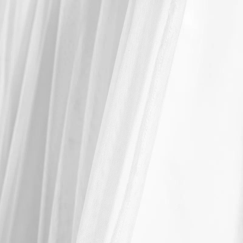 Lush Decor Polyester Semi Sheer Curtain Pair (Set of 2)