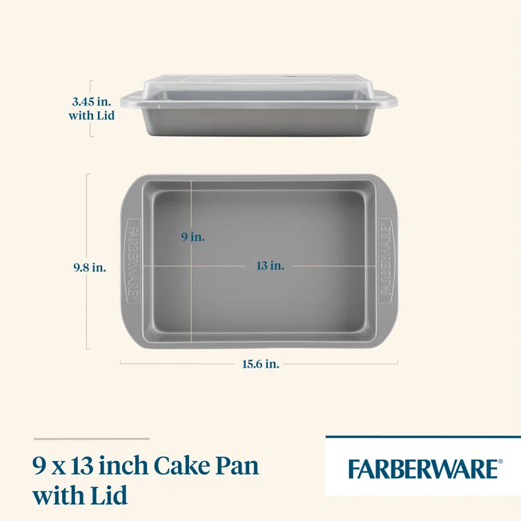 Farberware Farberware Nonstick Bakeware Muffin Cake and Lasagna Pan Set, 2-Piece
