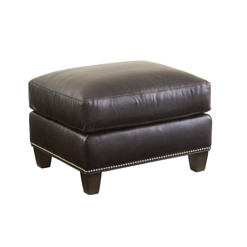 Strada Leather Ottoman