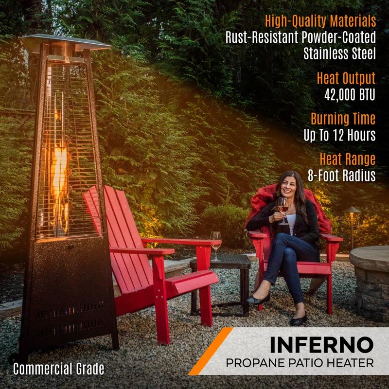 Paragon-Outdoor Inferno 42,000 BTU Propane Standing Patio Heater