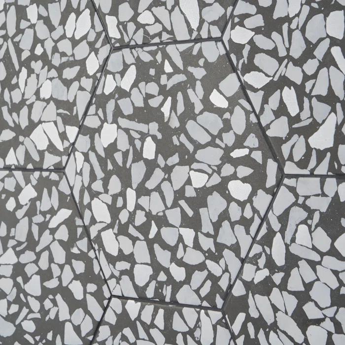 Jurassic Hex 9" Terrazzo Look Porcelain Floor & Wall Tile (8.07 Sq. Ft. / Case)
