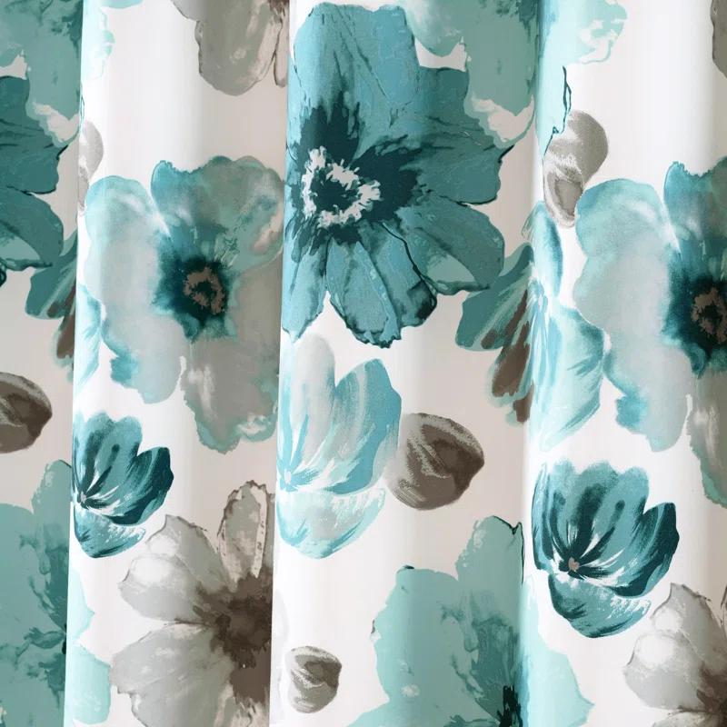 Lush Decor Leah Floral Shower Curtain
