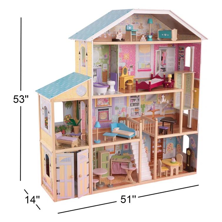 KidKraft Majestic Mansion Wooden Dollhouse with 34 Accessories