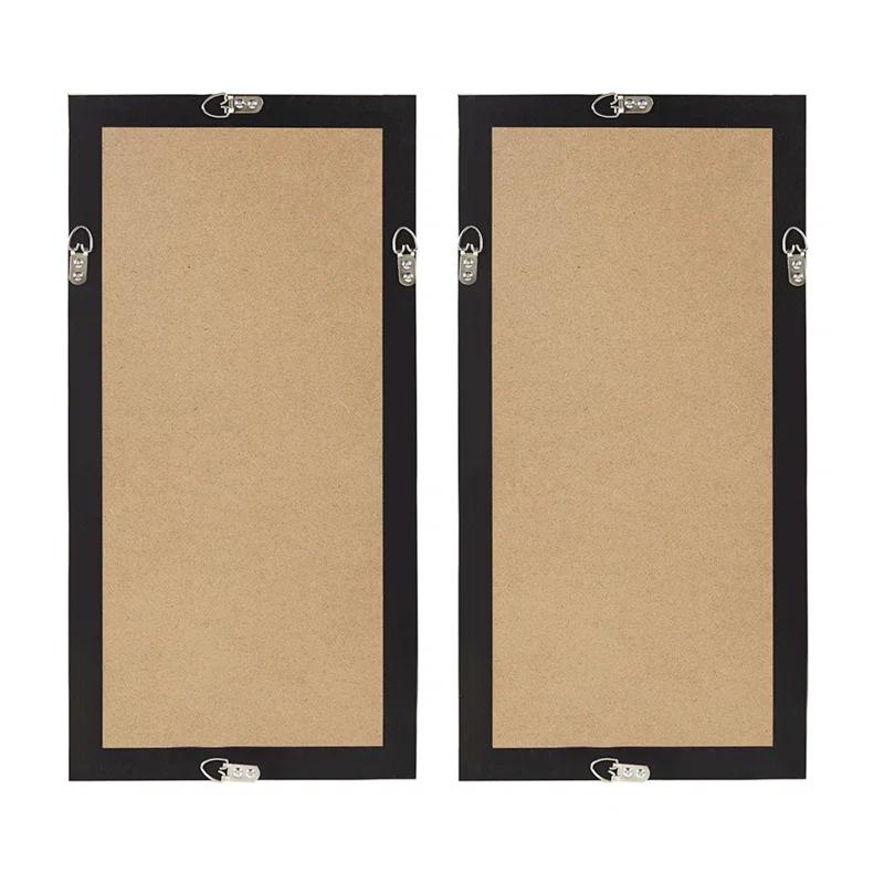 Mercury Row® Zeringue Emblem Natural Capiz with Gold Foil Shadowbox Wall Décor (Set of 2)