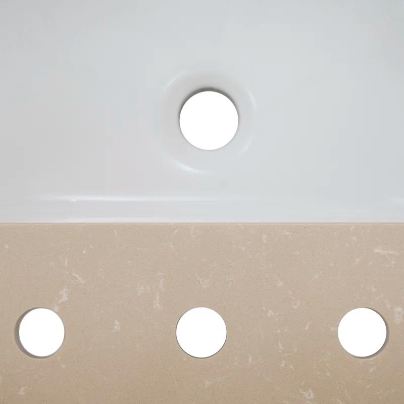 MSI 61 in. W x 22 in. D Bathroom Vanity Top with Single Sink
